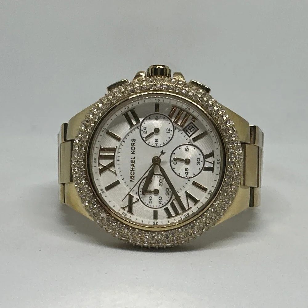 Michael Kors Bradshaw MK5756 Women Gold Stainless Steel Analog Dial Watch HME596